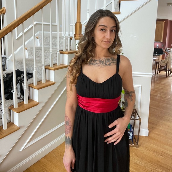 Trixxi Clothing Company Little Black Dress with Red Cache and Bow. - Picture 5 of 9